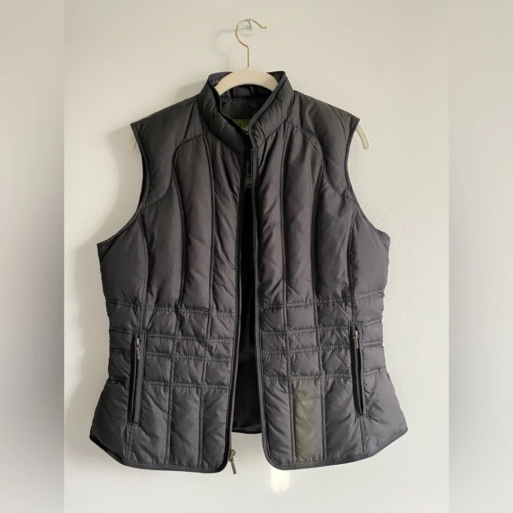 NWOT Black Eddie Bauer Authentic Goose Down Vest Size L